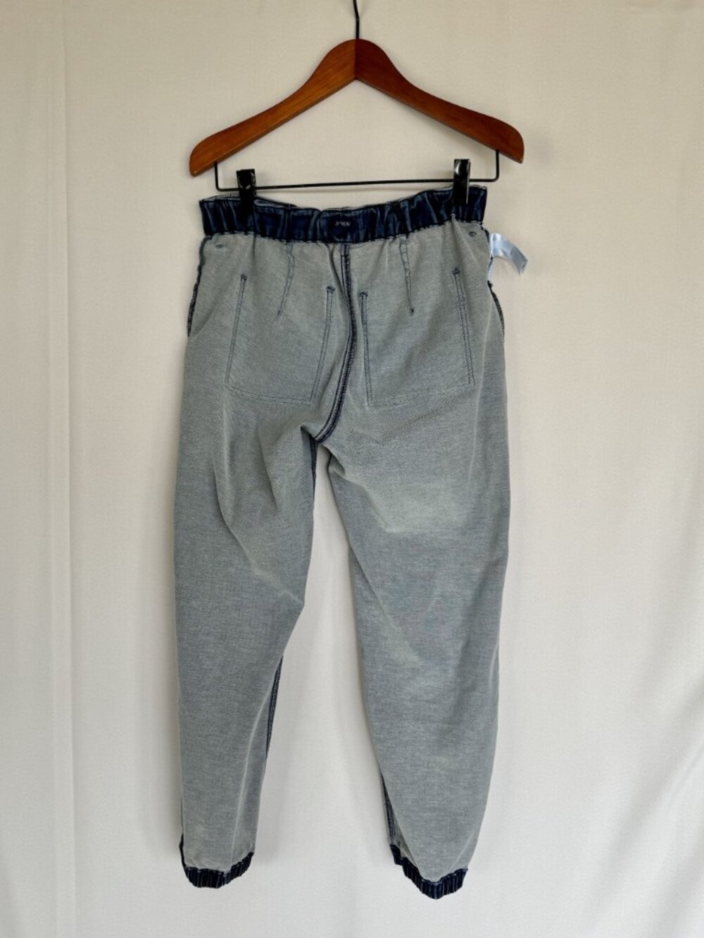 J. Crew Factory Utility Signature Med Blue Stretch+ Denim Jogger Jeans Size 30 - Picture 9 of 12